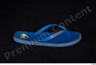 Clothes   265 blue flip flop casual shoes 0002.jpg